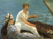 Edouard Manet Boating painting